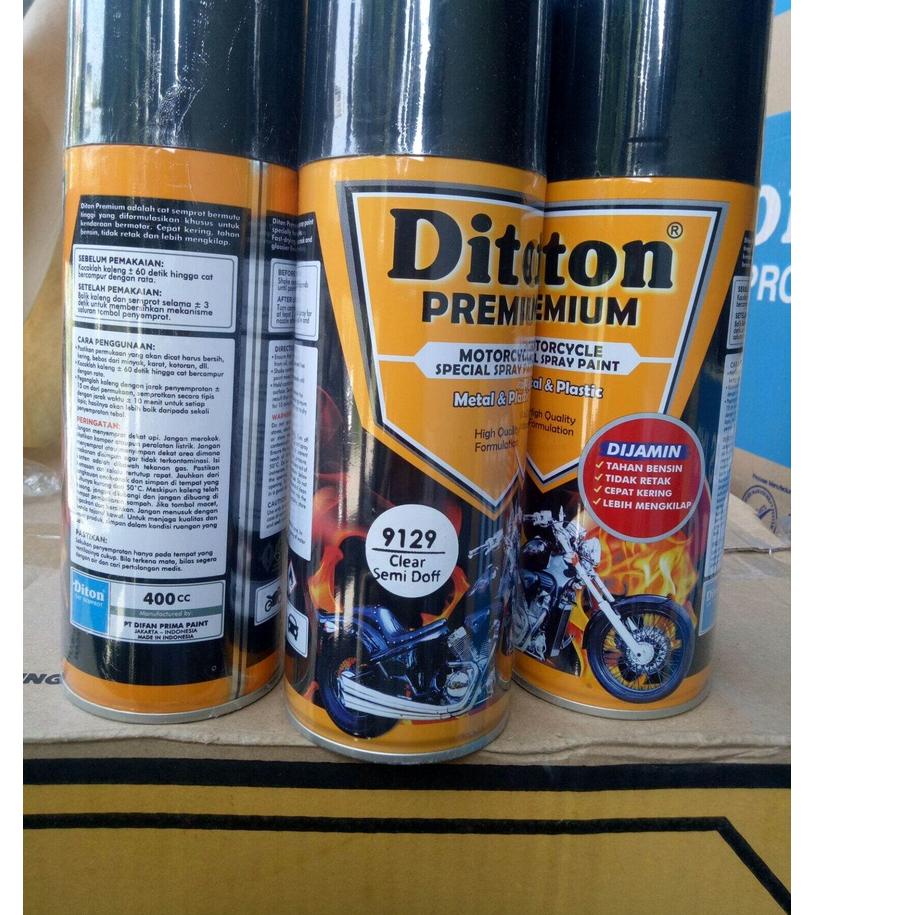 Baru Pilok Diton Premium Clear semi Doff 9129 400cc Pernis clear Pilox bening pilok finishing Cat se