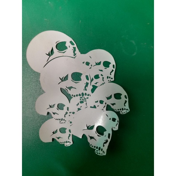 

stencil airbrush motif tengkorak
