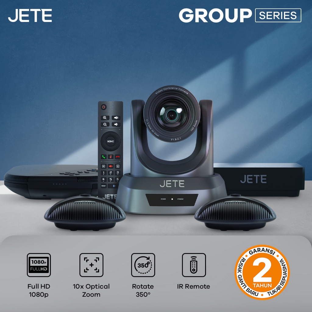 Webcam Video Conference JETE Group VC with 2 Expansion Mic - Garansi 2 Tahun