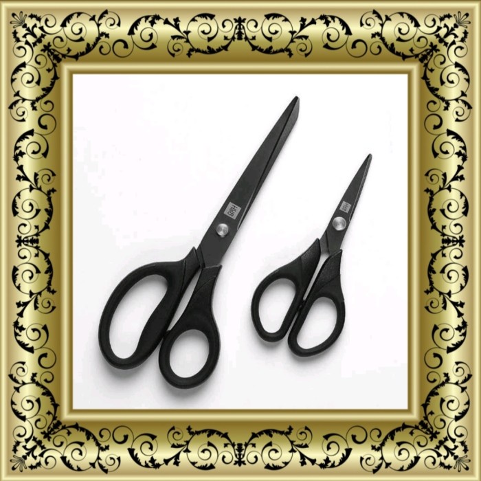 

Hadir Huohou Gunting Titanium Plated Scissors Set 2 Pcs Bergaransi