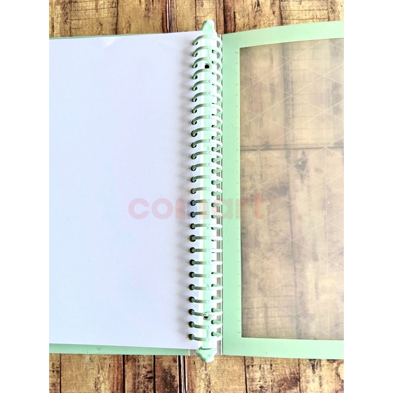 Map Binder Wengu A5 B5 Motif Geometric Time Ring Besi Pastel - Binder Note Plus Loose Leaf dan Divider - Binder File