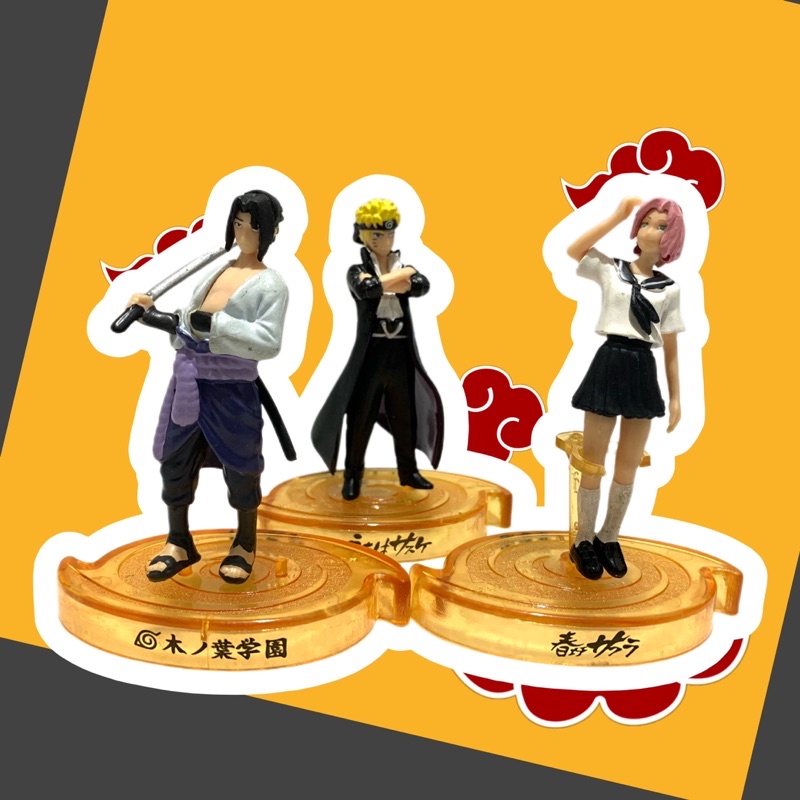 Pajangan Action Figure Naruto Set 7/Topper Hiasan Kue Naruto/Figurine Naruto Set