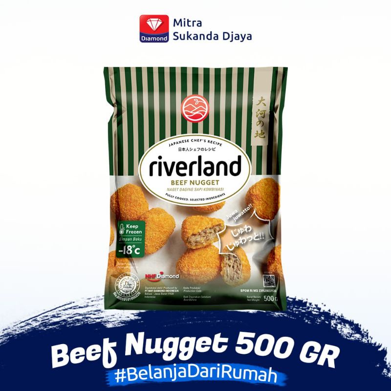 

RIVERLAND BEEF NUGGET 500GR