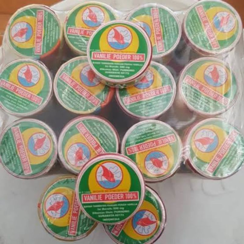 Vanili Bubuk / Vanilie Powder / Vanili Lingkaran / Vanili Cap Kapal / Vanili 1slop isi 6pcs