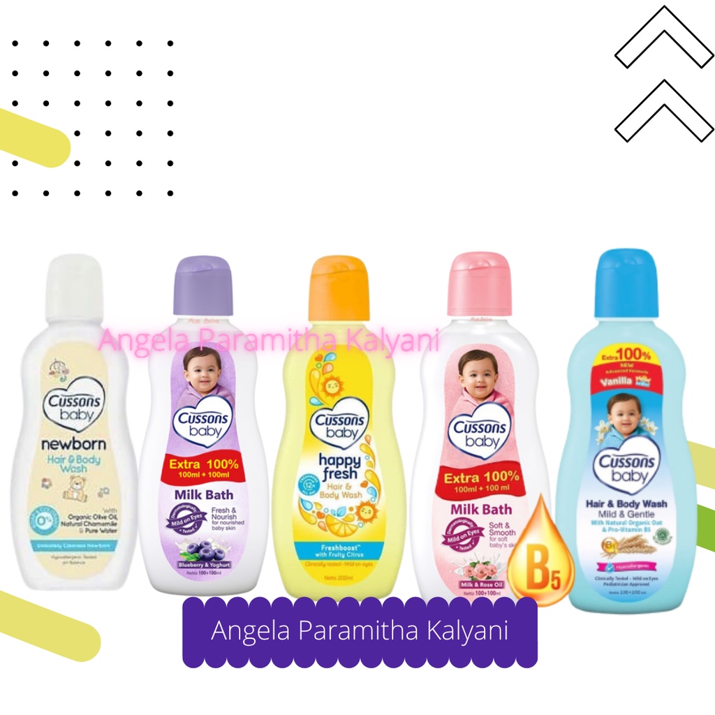 Cussons Baby Bath 100mL Fresh Nourish / Mild &amp; Gentle / Soft &amp; Smooth / Happy Fresh / New Born