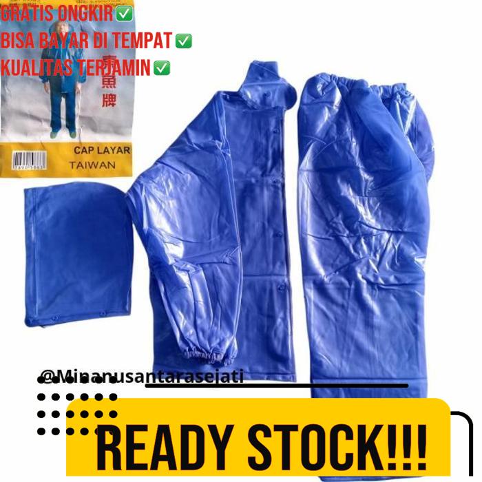 Jas Hujan Cap Layar / Jas Hujan Tebal Taiwan