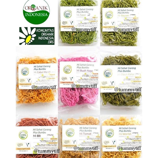 

NEW Lingkar Organik Mie Sehat 100gr - mie sayur - daun kelor