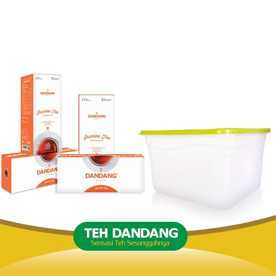 

kodeQq7Q1--Teh Dandang Jasmine kemasan pack free Lunch Box isi 4 Pack 50gr