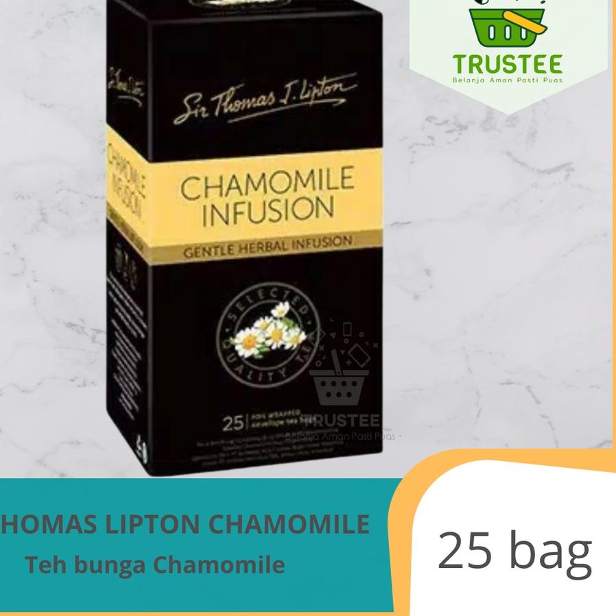 

BISA COD ✔️Teh LIPTON CHAMOMILE INFUSION Sir Thomas Lipton Tea detox herbal 25bag|RA1