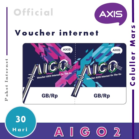 Voucher Axis Aigo 6 GB + Lokal 30 Hari, AIGO 2 GB 30 Hari