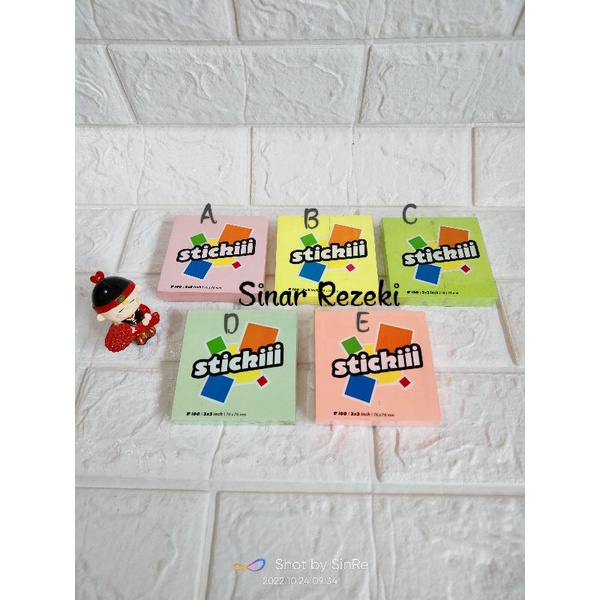 

1Pack!! Sticky notes warna/memo stick warna/stickiii/memo tempel warna 3x3inch/stick it/notes/memo warna tempel