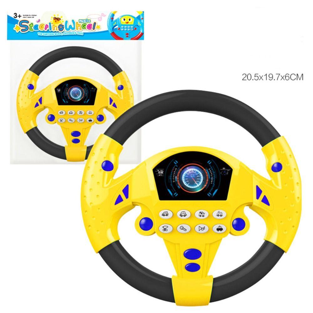 Lanfy Setir Copilot Untuk Hadiah Mainan Anak Mensimulasikan Mengemudi Mengemudi Vokal Mainan Pretend Play Toy Interactive Driving Wheel Car Steering Wheel