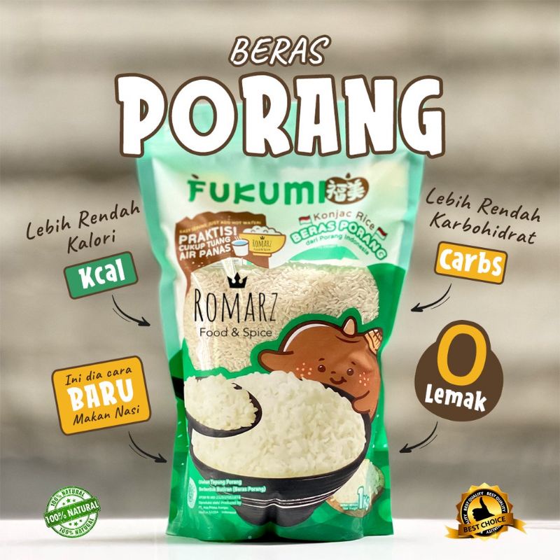 

Fukumi beras Porang,shirataki,beras sehat,beras diet