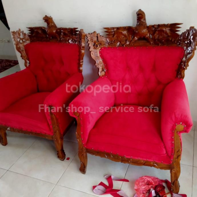 SERVICE SOFA UKIR / GANTI KAIN SOFA / GANTI KULIT SOFA/ PERBAIKAN SOFA