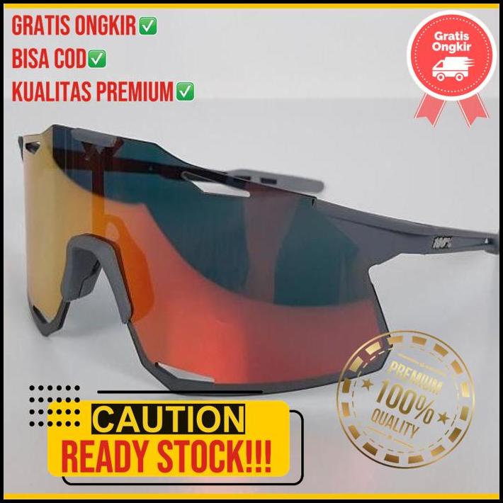 Kacamata Hypercraft 100 Persen Frame Abu Lensa Emas