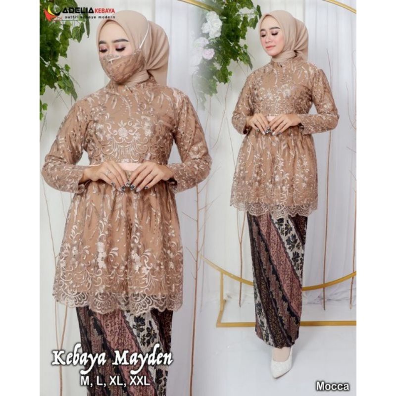 SET KEBAYA SEMI TUNIK MAYDEN//KEBAYA WISUDA REMAJA//KEBAYA MODERN//KEBAYA