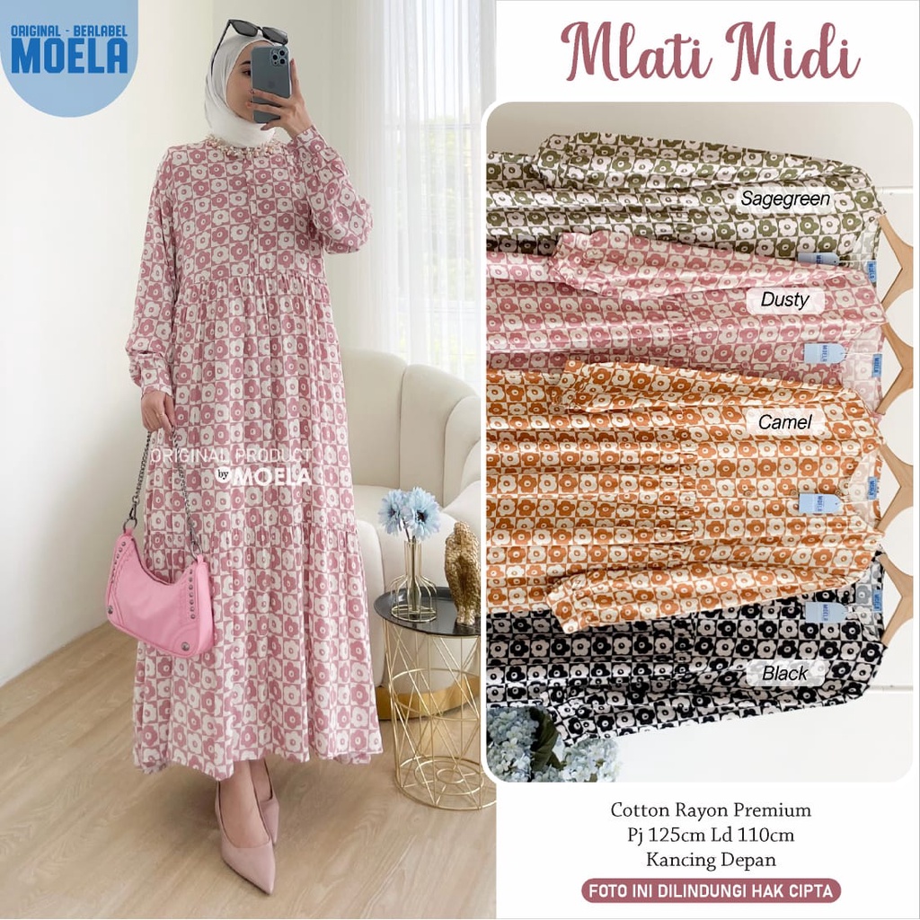 BAJU WANITA MLATI MIDI BY MOELA