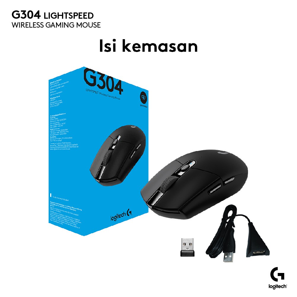 Logitech G304 Lightspeed Wireless Gaming Mouse Garansi Resmi 2 Tahun