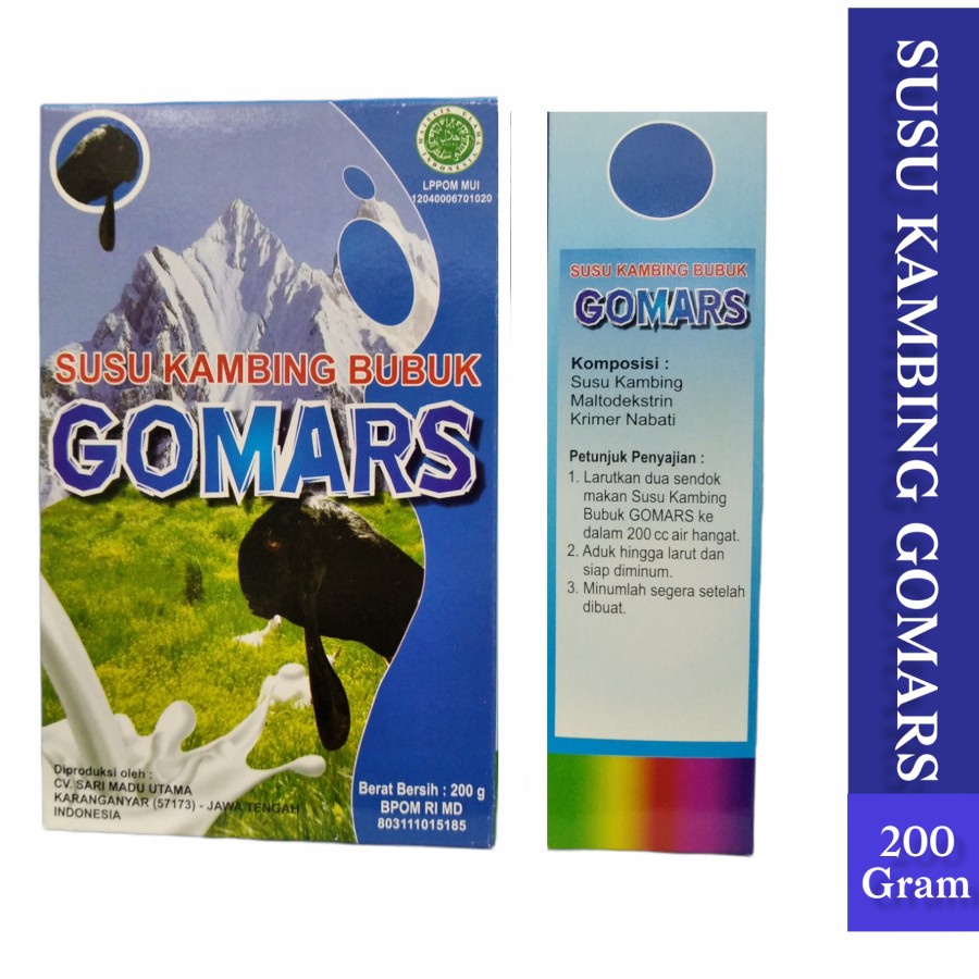 

Susu Kambing Etawa Gomars 200gr Rasa Original