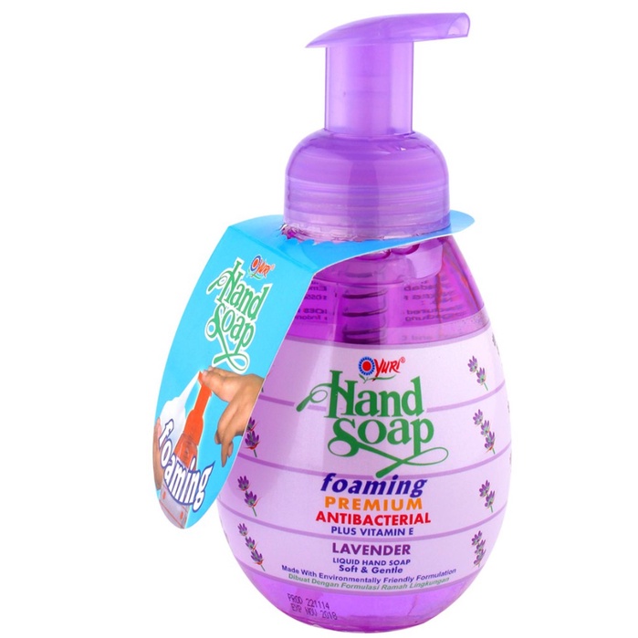 Yuri Hand Soap Foaming Premium Antibacterial Pump 410ml