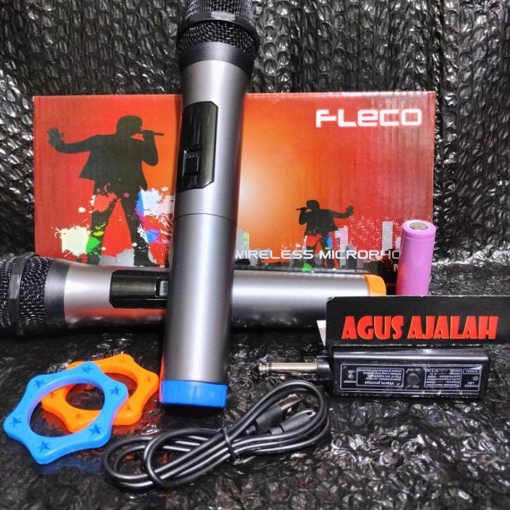 Hot Sale Cod mic double wireless fleco m13 paket 2 microphone wireless 100℅ original mic wireless 2 