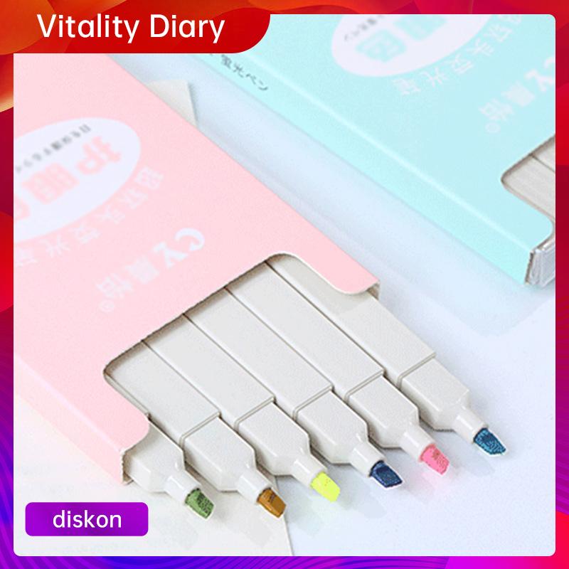 

【COD❤️】COD multicolor pena stabilo siswa 6PCS/set Stabilo / highlighter pastel 6 colors warna VDY