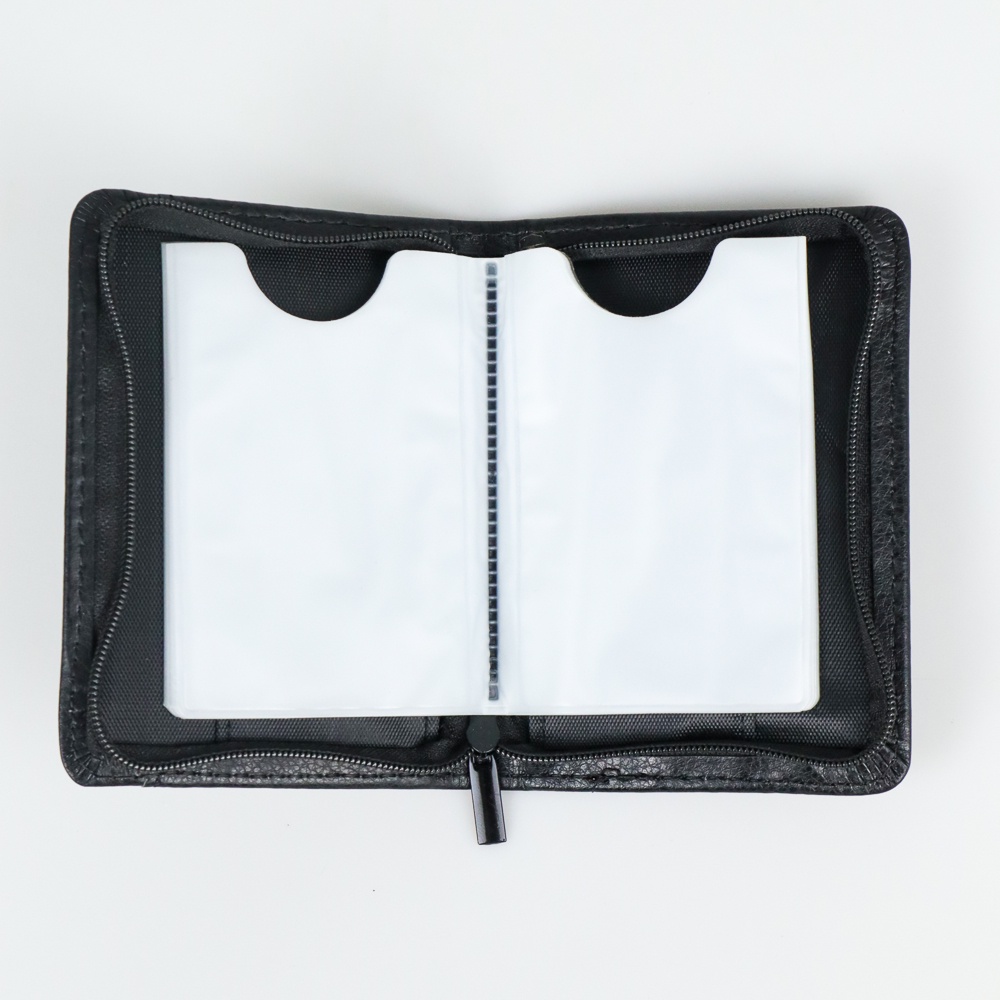 Dompet Kartu Kulit 18 Slot- H013 - 7RHZ14BK Black - Lock Wallet