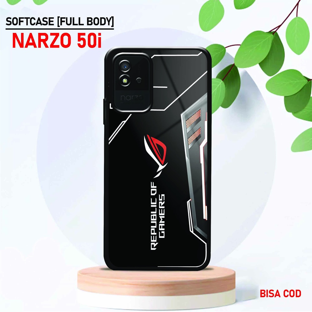 Softcase Glossy Realme Narzo 50i - Fashion Case [ UC 45 ] Realme Narzo 50i - Softcase Mengkilat Real