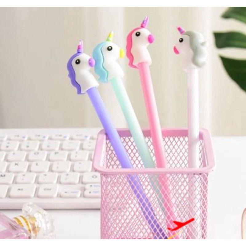 

PENA KARAKTER KEPALA UNICORN LUCU KEKINIAN PULPEN STATIONARY CAIR