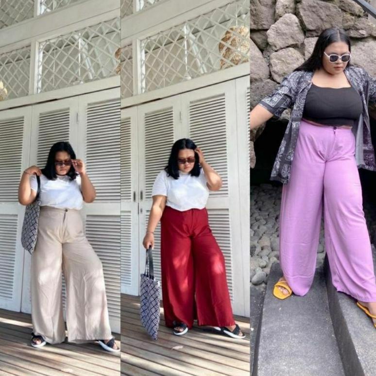 CELANA HIGHWAIST KULOT LINEN  PREMIUM LAURA SLIM HIGH [MRW.18Oc22w]
