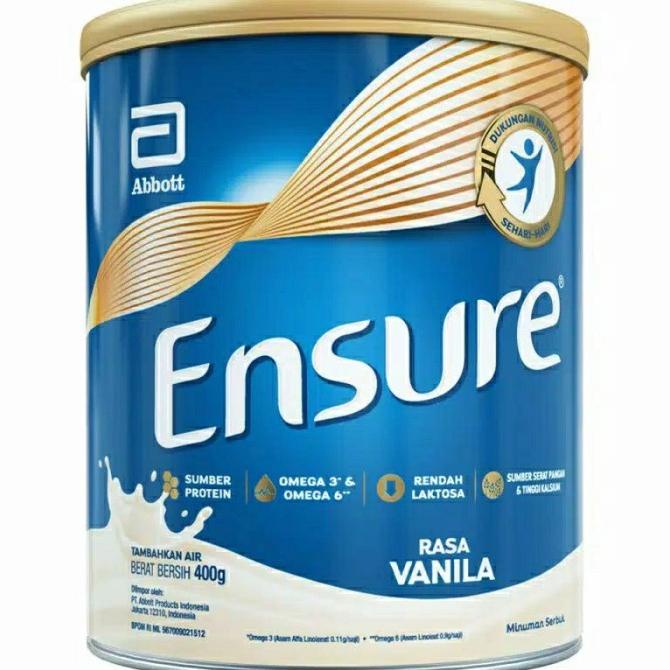 

[ COD ] ENSURE VANILA 400GR SUSU DEWASA