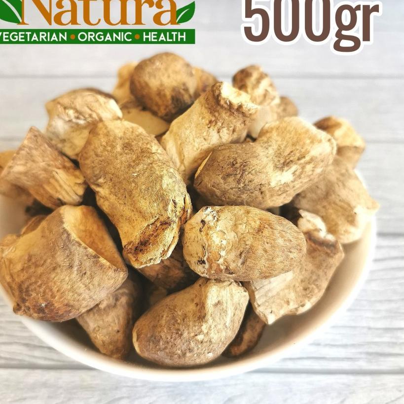 

Baru--Kaki Jamur Shitake Stem Hioko Kering Premium 500gr Vegetarian Vegan