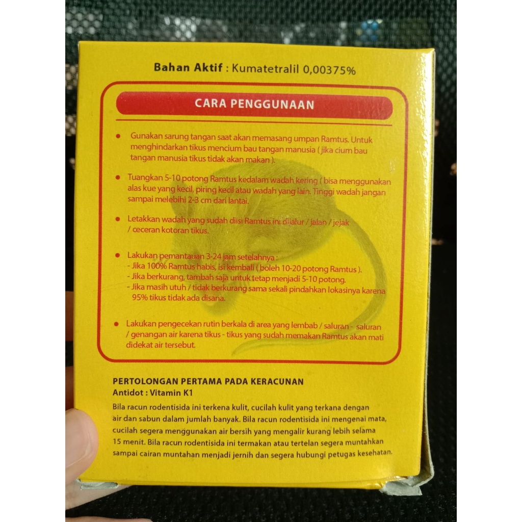 RAMTUS RACUN PEMBASMI TIKUS | OBAT PEMBASMI TIKUS ORIGINAL 50 GR