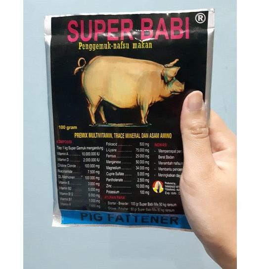 

PROMO MURAH SUPER BABI 100gr| Penggemuk Babi| Penambah Nafsu Makan Babi 2677 ✎