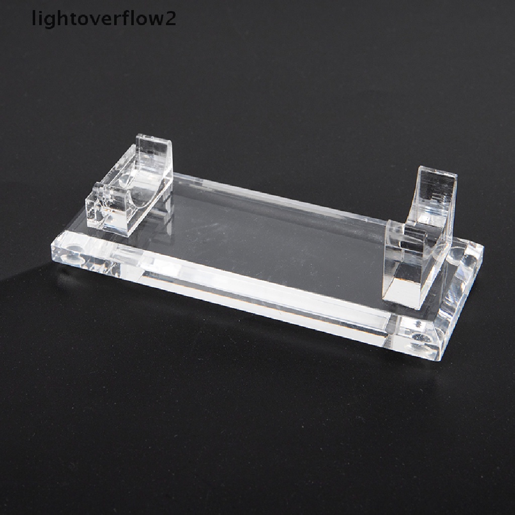 (lightoverflow2) Stand Holder / Dudukan Display Pen Mesin Tato Bahan Akrilik Transparan