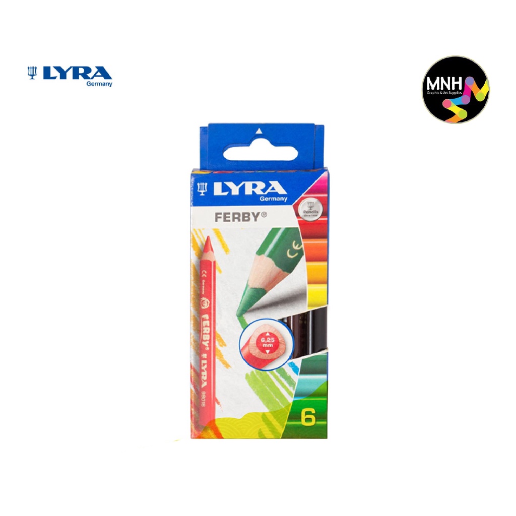 

LYRA FERBY COLOUR PENCIL LACQUERED 6 COLS.