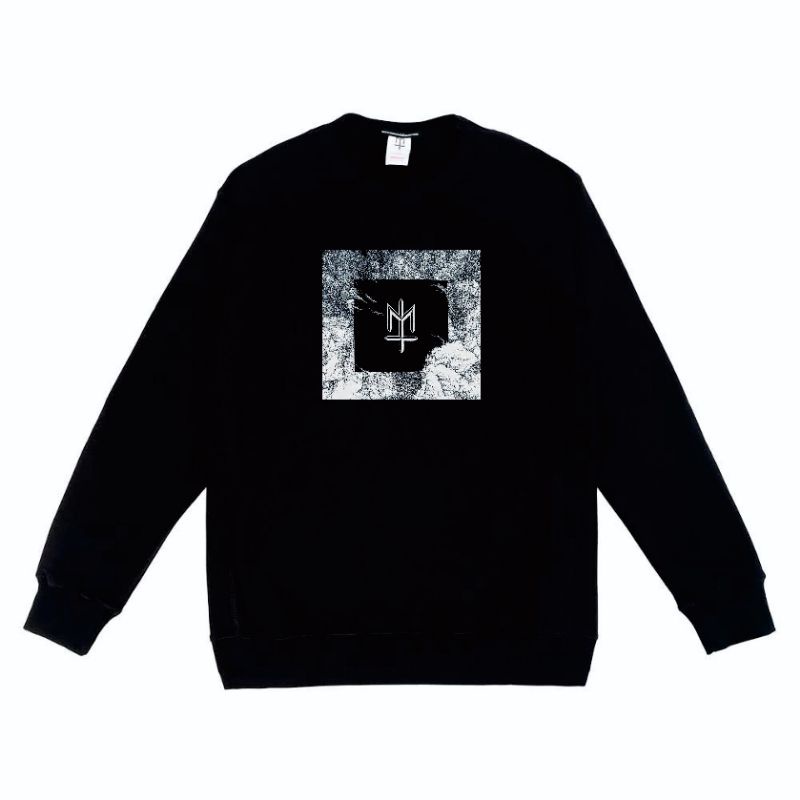 Maternal disaster CLOUD - Black Sweater Crewneck