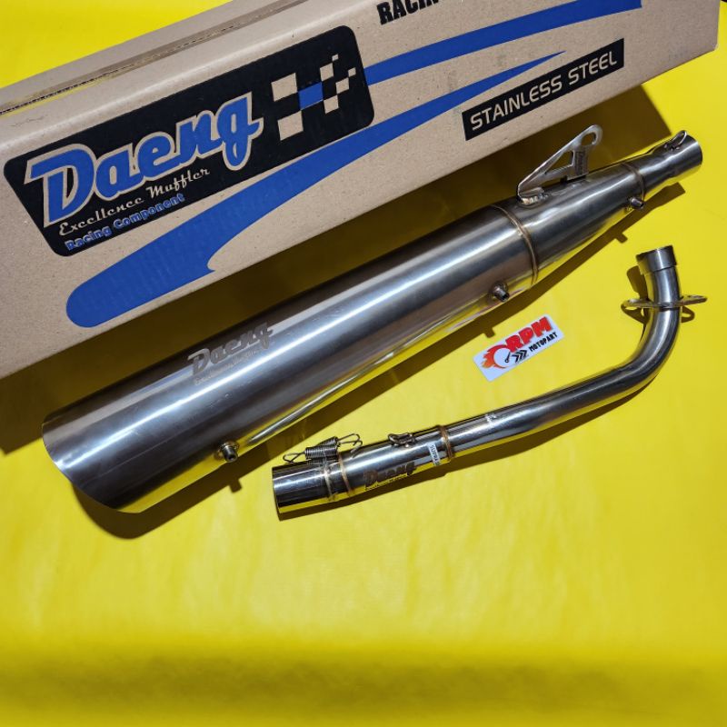 Knalpot Tsukigi Supra Wave 100 125 Kharisma Fit New Fit Old Daeng full stainless