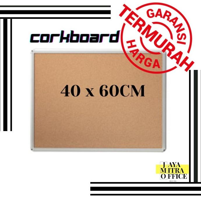 

CorkBoard papan bludru Sakana 40 x 60 polos gantung