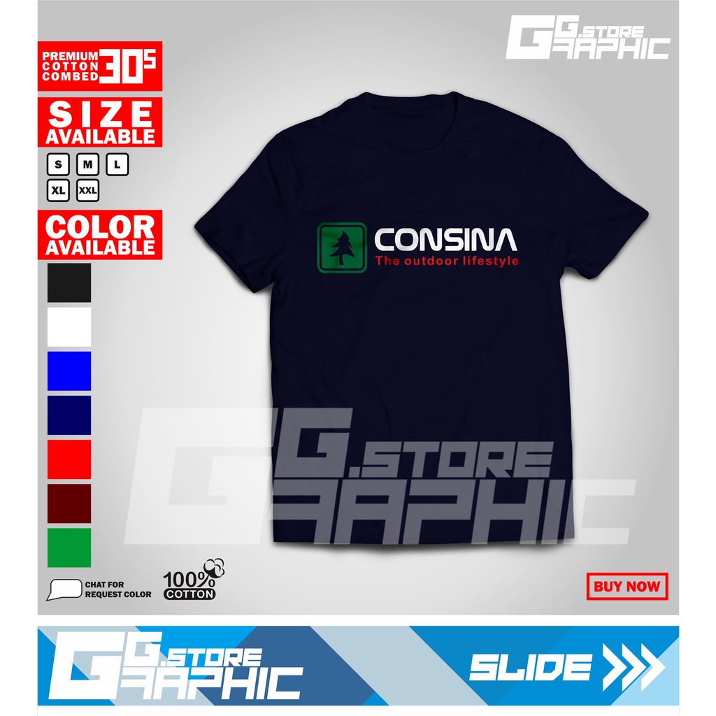 Baju kaos CONSINA LOGO