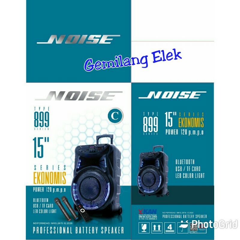Speaker Portable Wireless NOISE 899 C Ekonomis