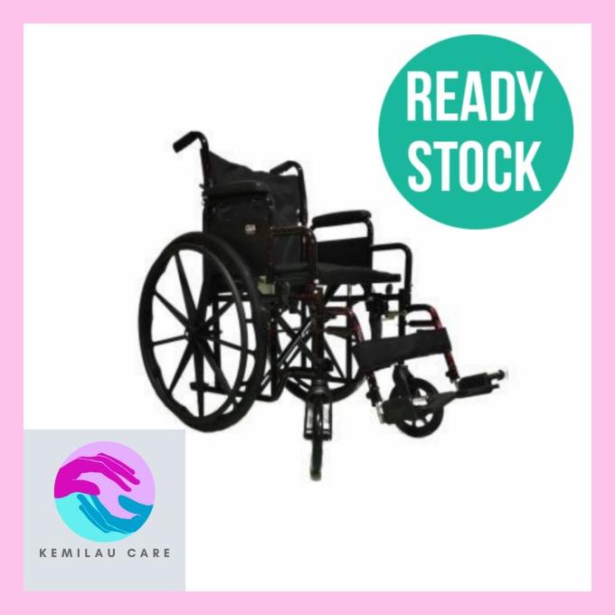 Kursi Roda GEA YJ-023E Steel Wheelchair Alat Bantu Duduk YJ 023 E