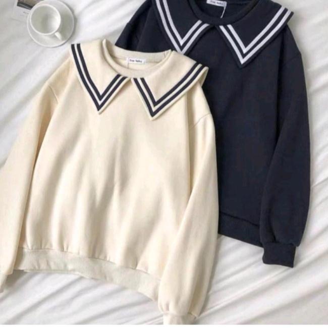 Rekomendasi PULMA TOP CREWNECK KERAH OVERSIZE SWEATER WANITA TERBARU