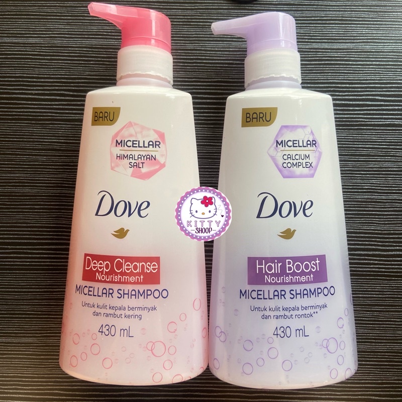 Dove Micellar Shampoo Hair Boost Nourishment Perawatan Rambut Rontok 430Ml