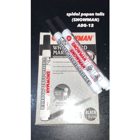

spidol whiteboard snowman ABG 12