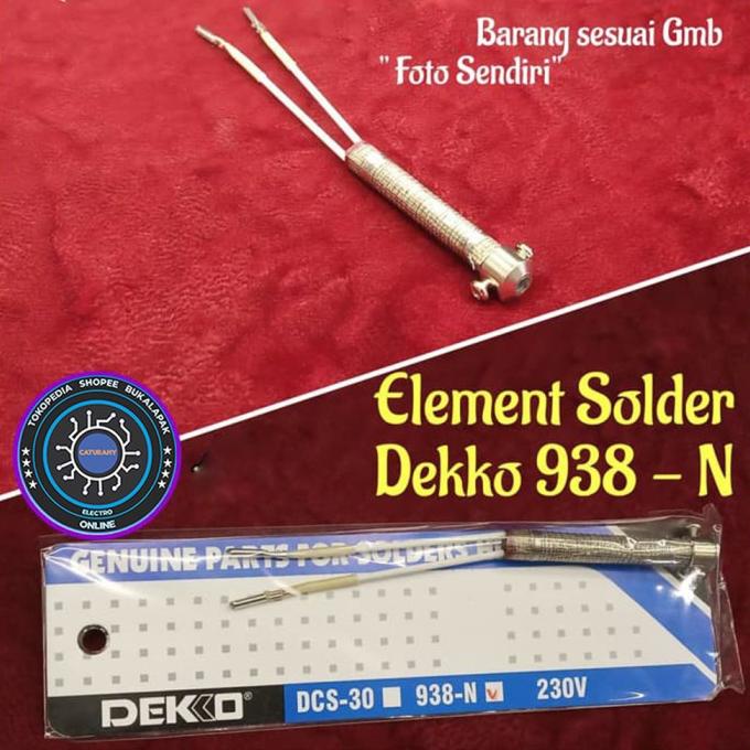 .........] Elemen Solder dekko 938N 938 N 25-80 watt element