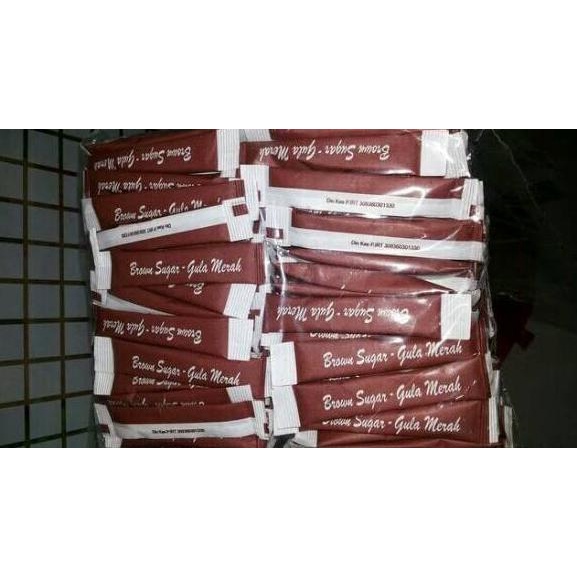 

Good--MURAH Gula Brown Sugar 125pcs / Merah Sachet / Gula Aren / Gula Jawa - 6gr