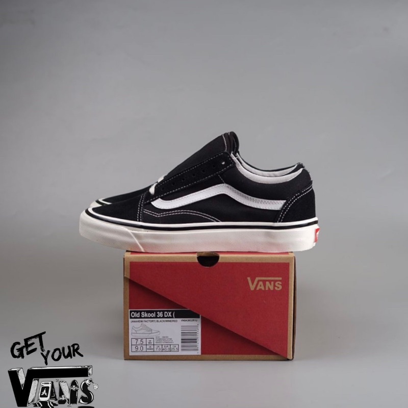 Vans Old skool Anaheim Style 36 Dx Black White Original 100% Bnib