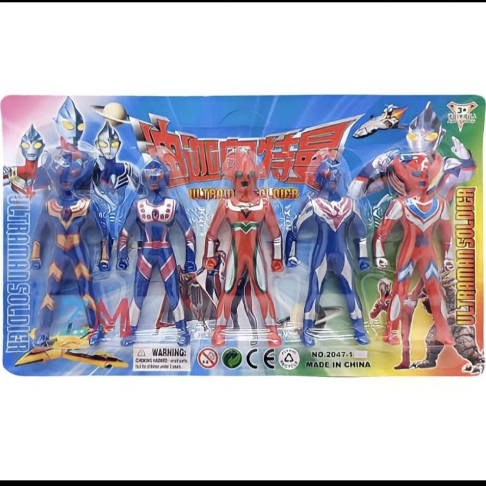 Mainan Anak Laki Laki Super Hero Robot Ultraman isi 5pcs SNI Termurah