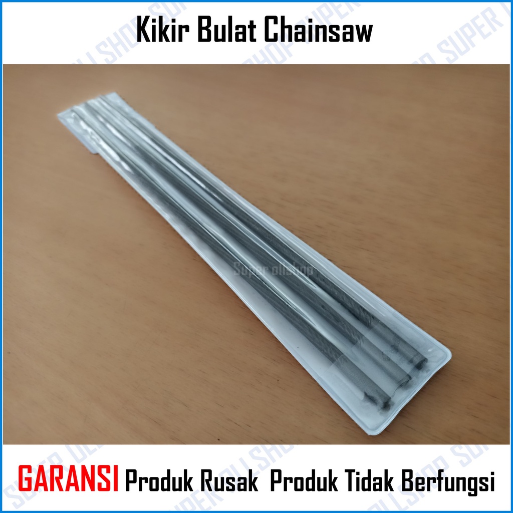 Chainsaw Files Kikir Bulat Rantai Senso Gergaji Mesin Saw Files 3/16&quot; 4.8 MM Isi 3 Pcs Murah